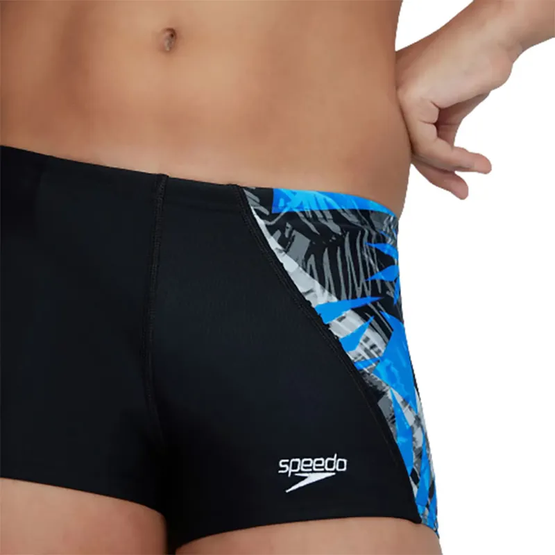 Speedo Boy's Digital Panel Aquashort Navy-7